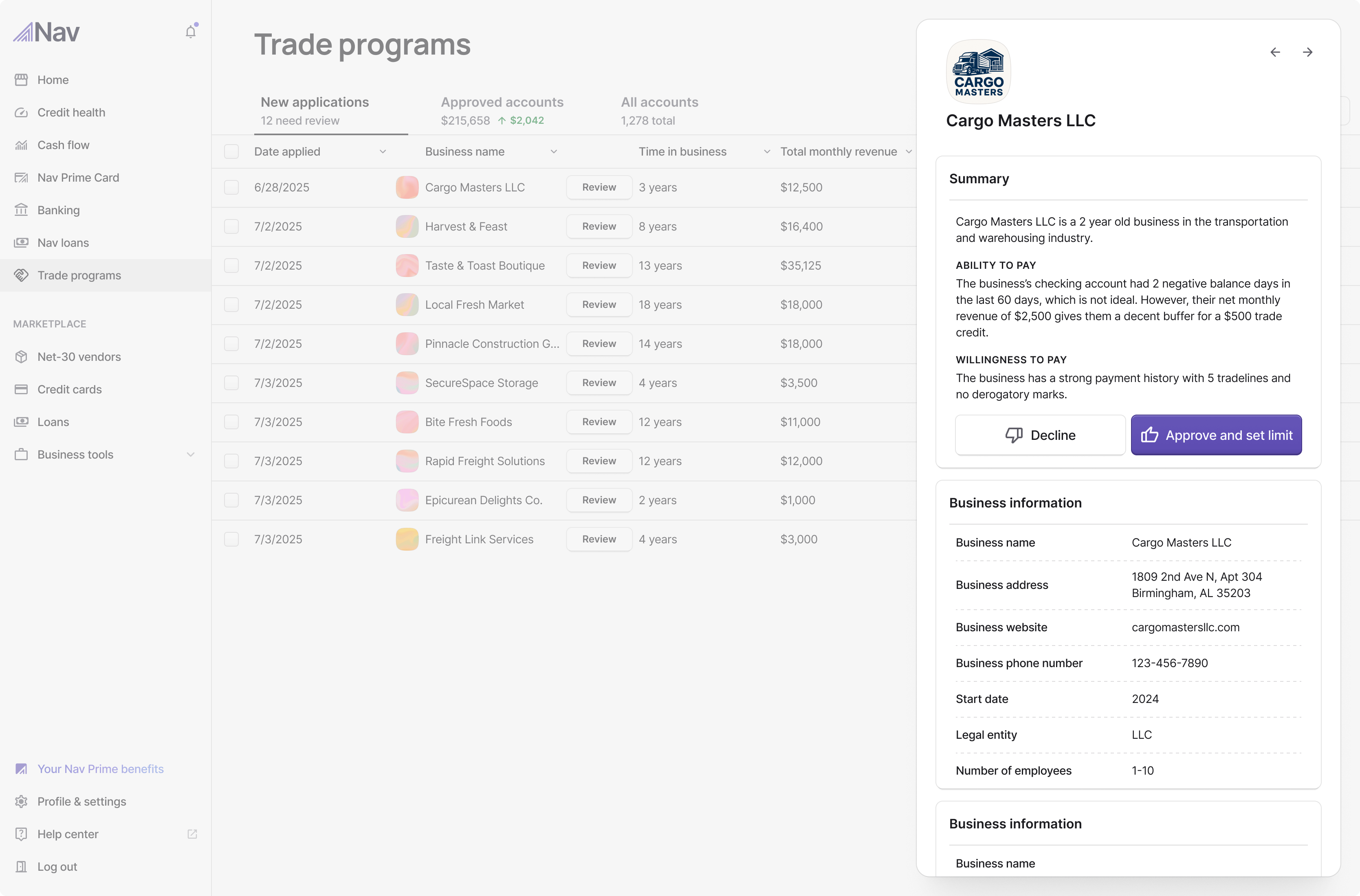 Design exploration — decisioning steps